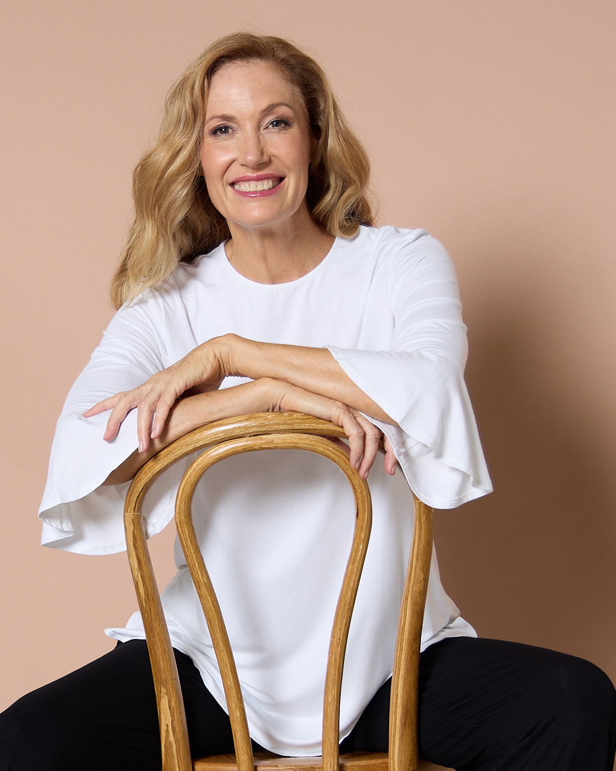 Lacey Bamboo Top - White