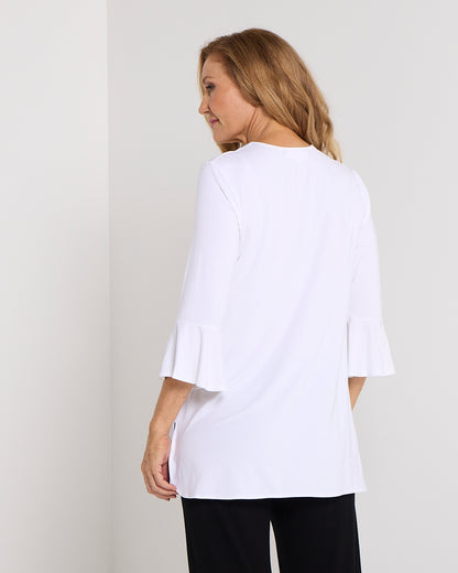 Lacey Bamboo Top - White