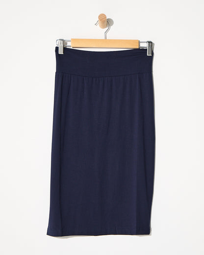 Bamboo Skirt - Dark Navy