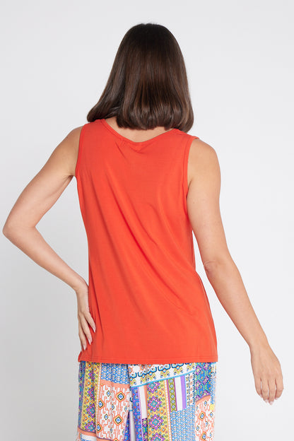 Bamboo Tank Top - Tangerine