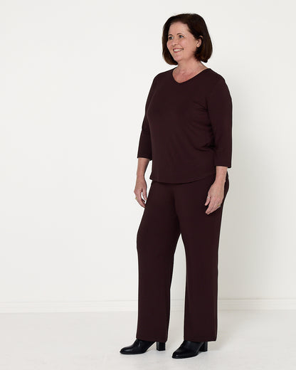 Tammin Bamboo Top - Chocolate