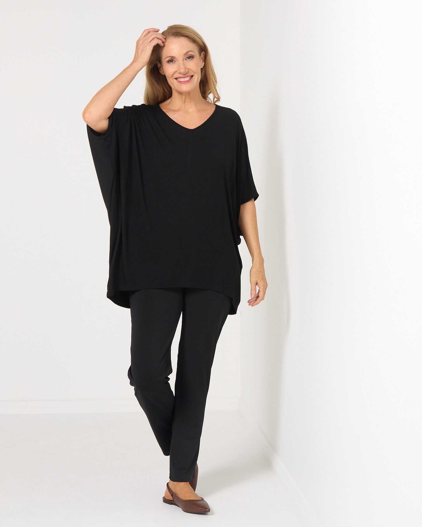 Alana Bamboo Top - Black