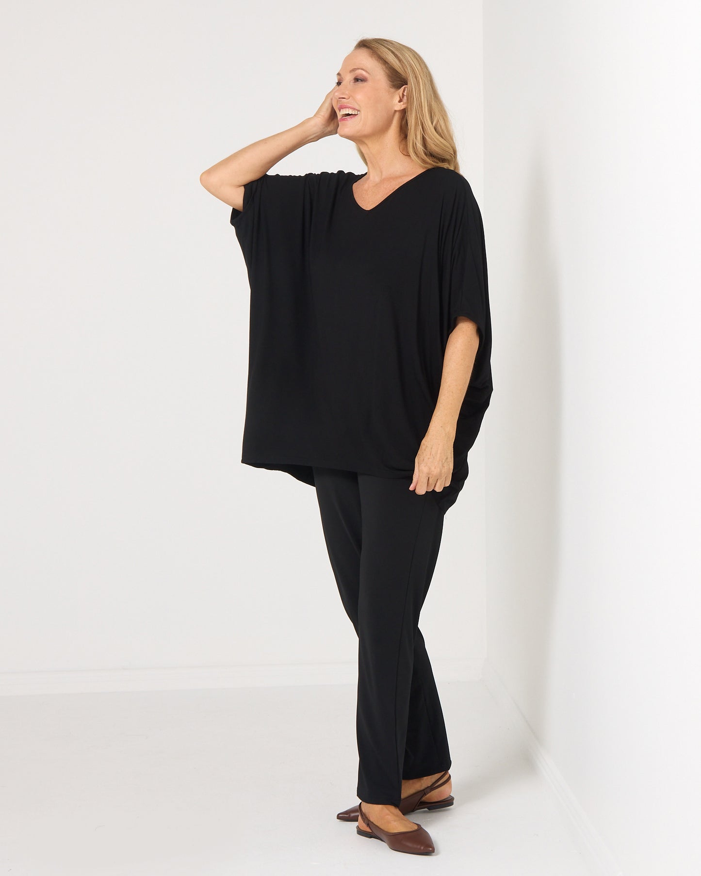 Alana Bamboo Top - Black