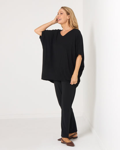 Alana Bamboo Top - Black