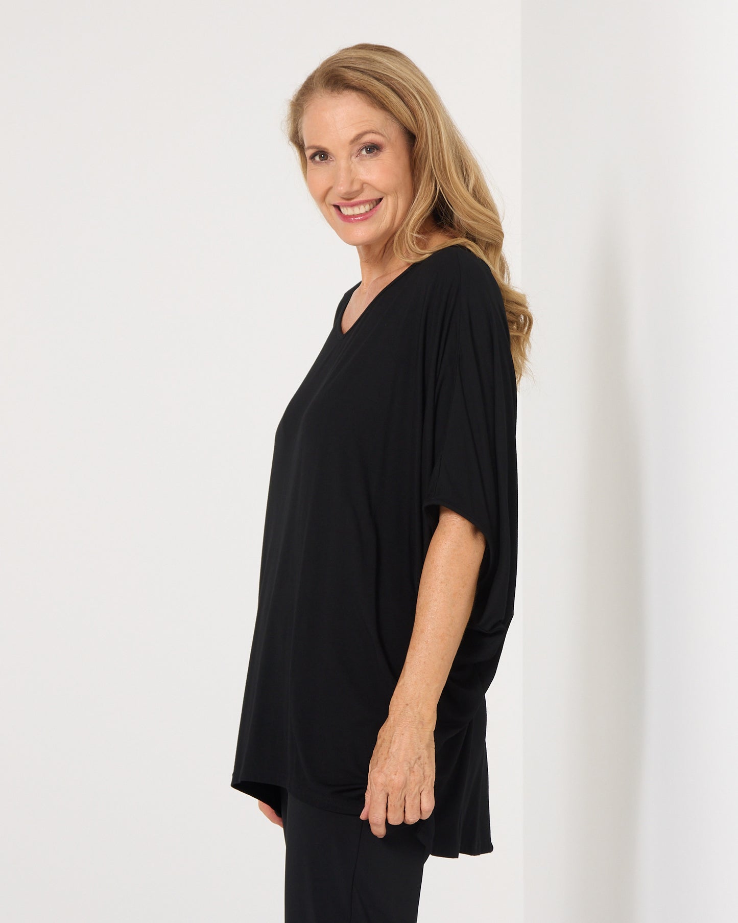 Alana Bamboo Top - Black