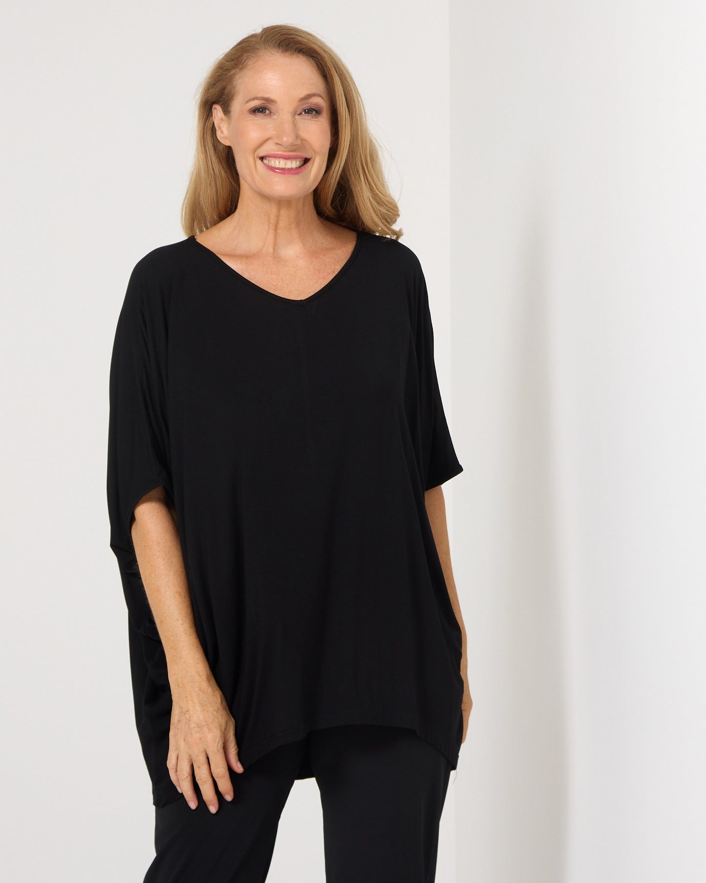 Alana Bamboo Top - Black