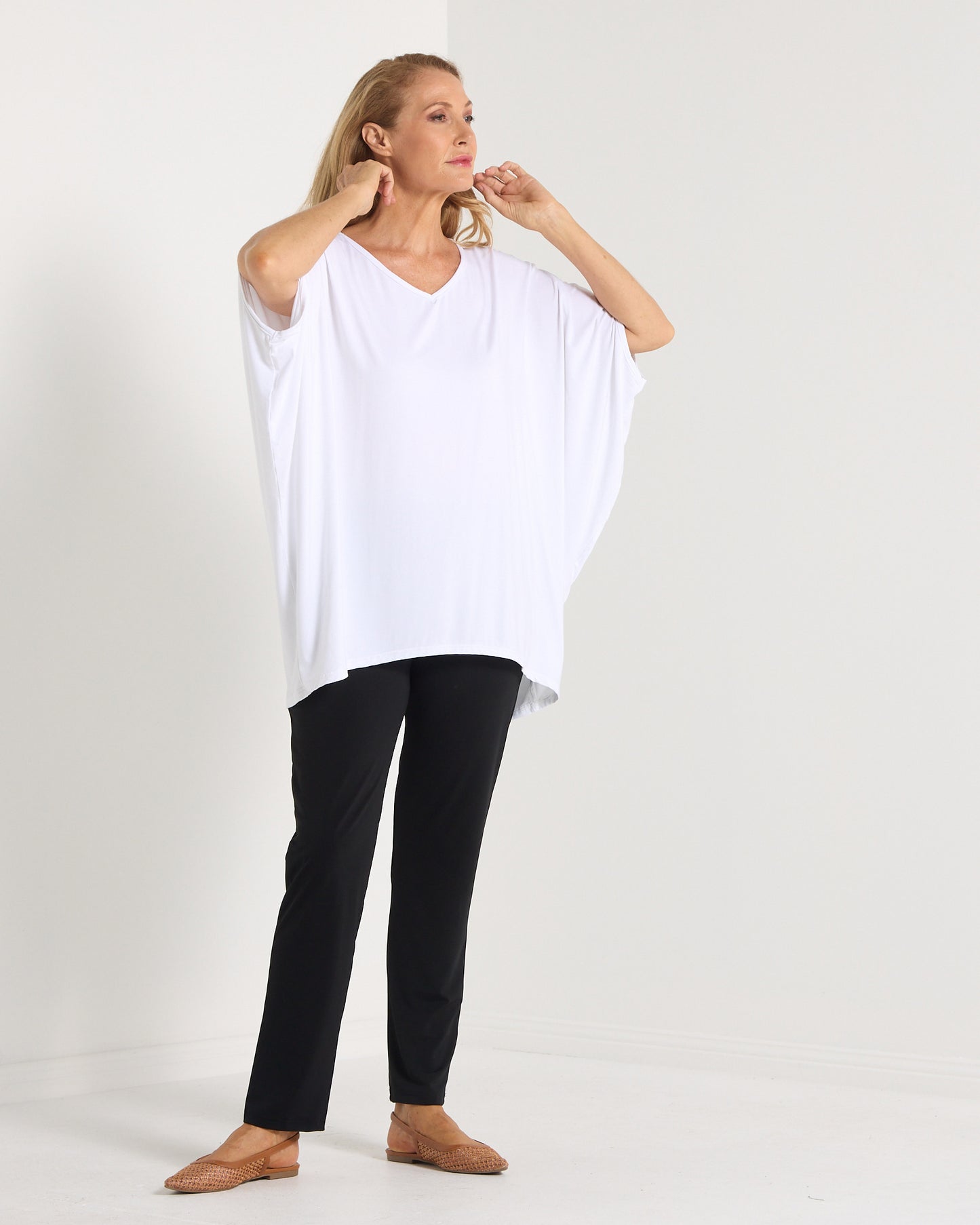 Alana Bamboo Top - White