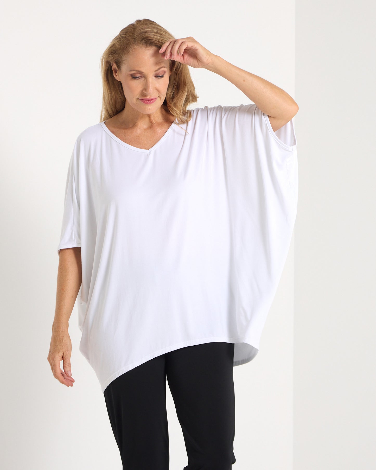 Alana Bamboo Top - White