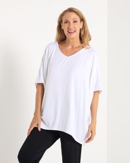 Alana Bamboo Top - White