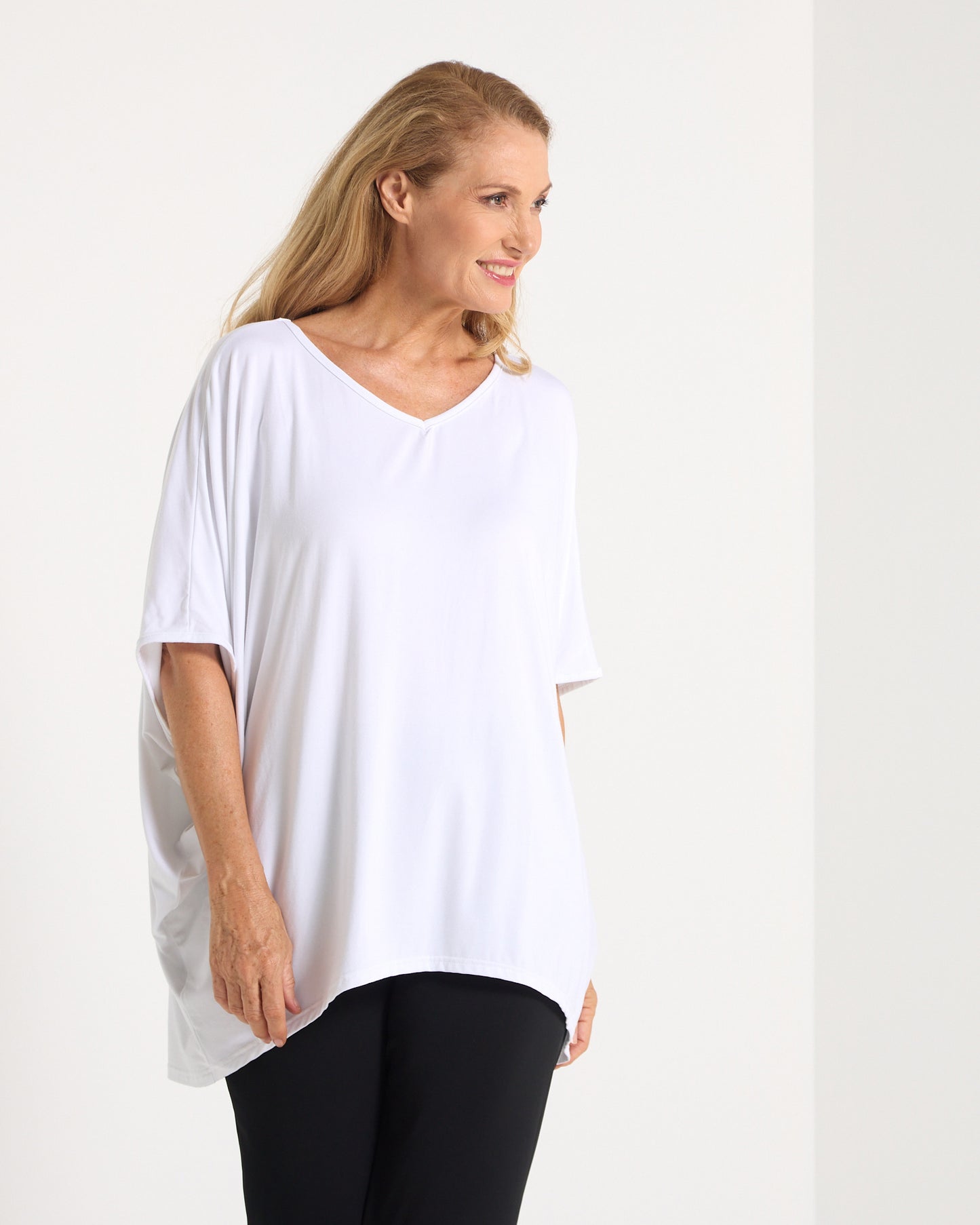 Alana Bamboo Top - White