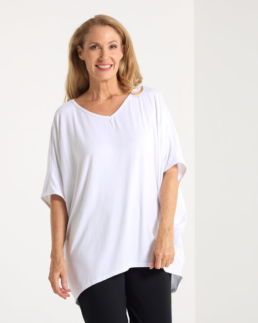 Alana Bamboo Top - White