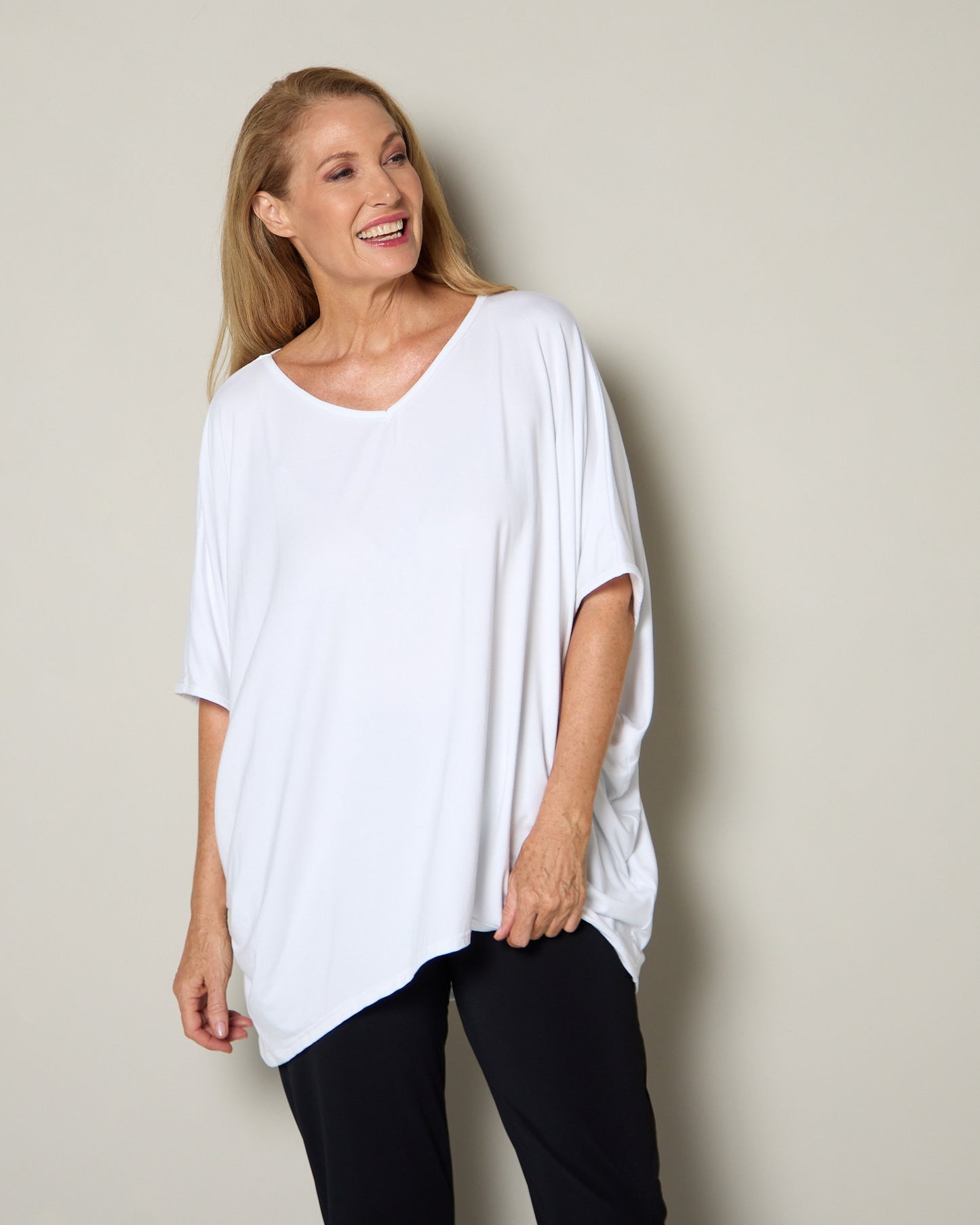 Alana Bamboo Top - White
