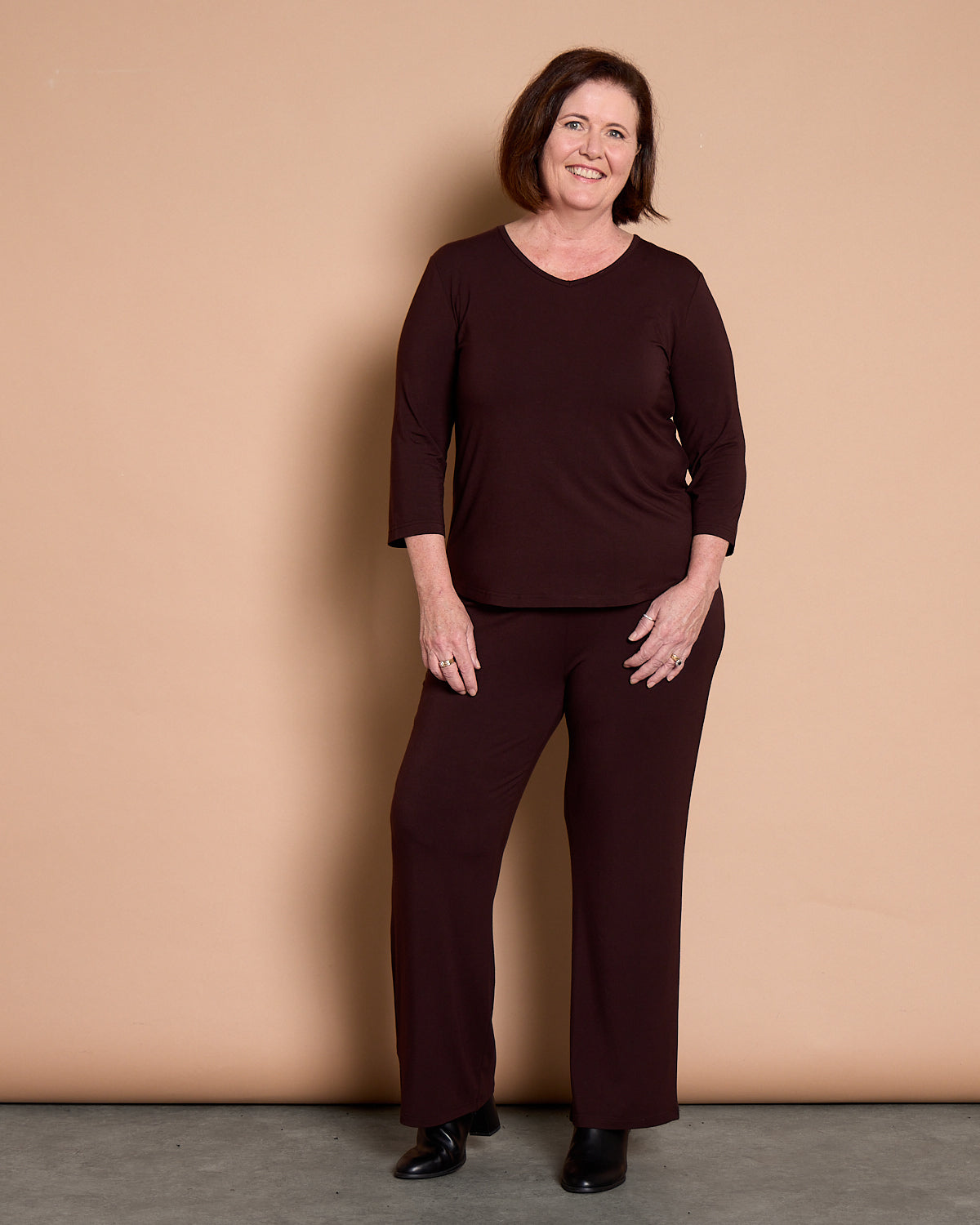 Tammin Bamboo Top - Chocolate