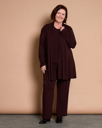 Oaklands Bamboo Cardigan - Chocolate