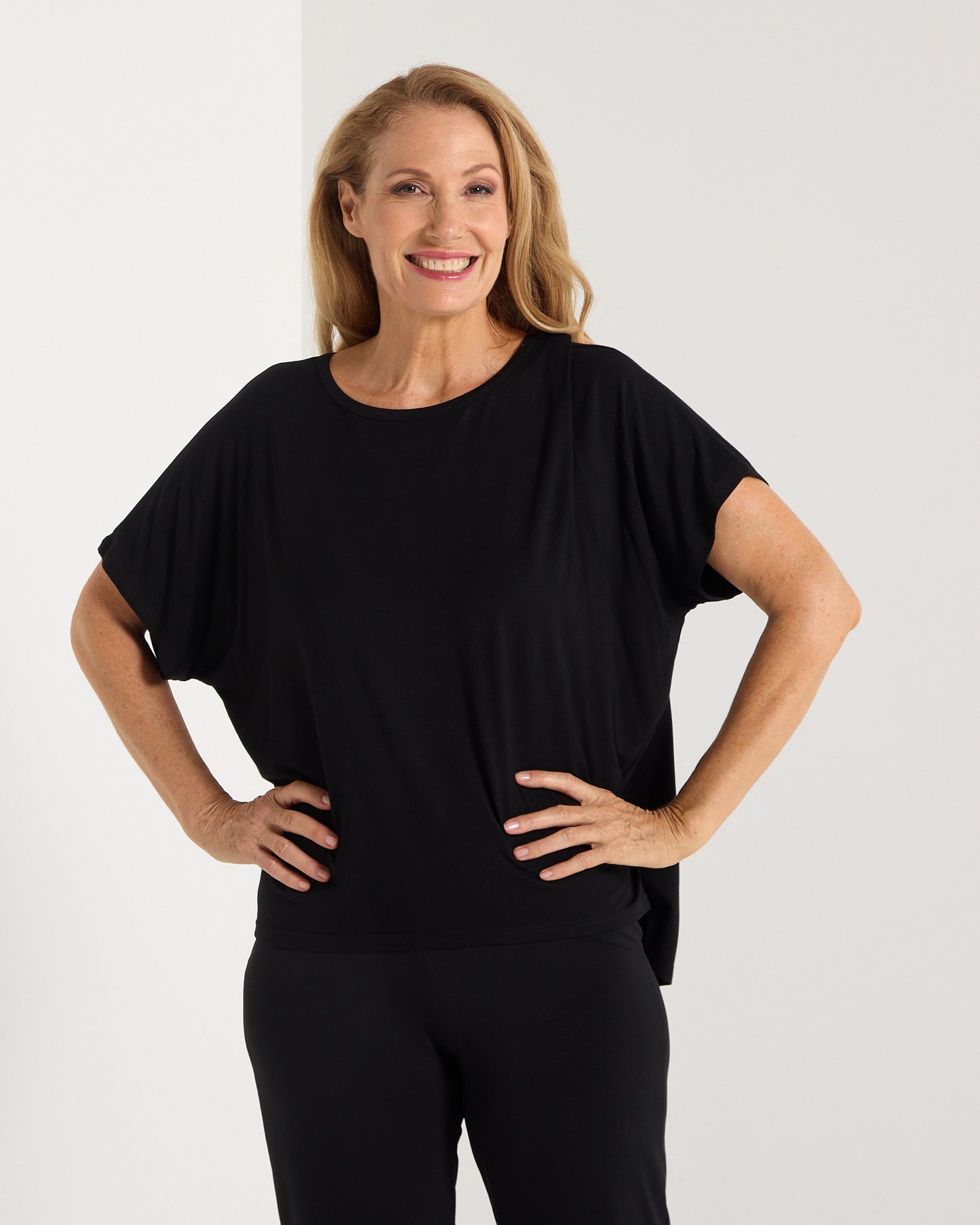 Olivia Bamboo Top - Black