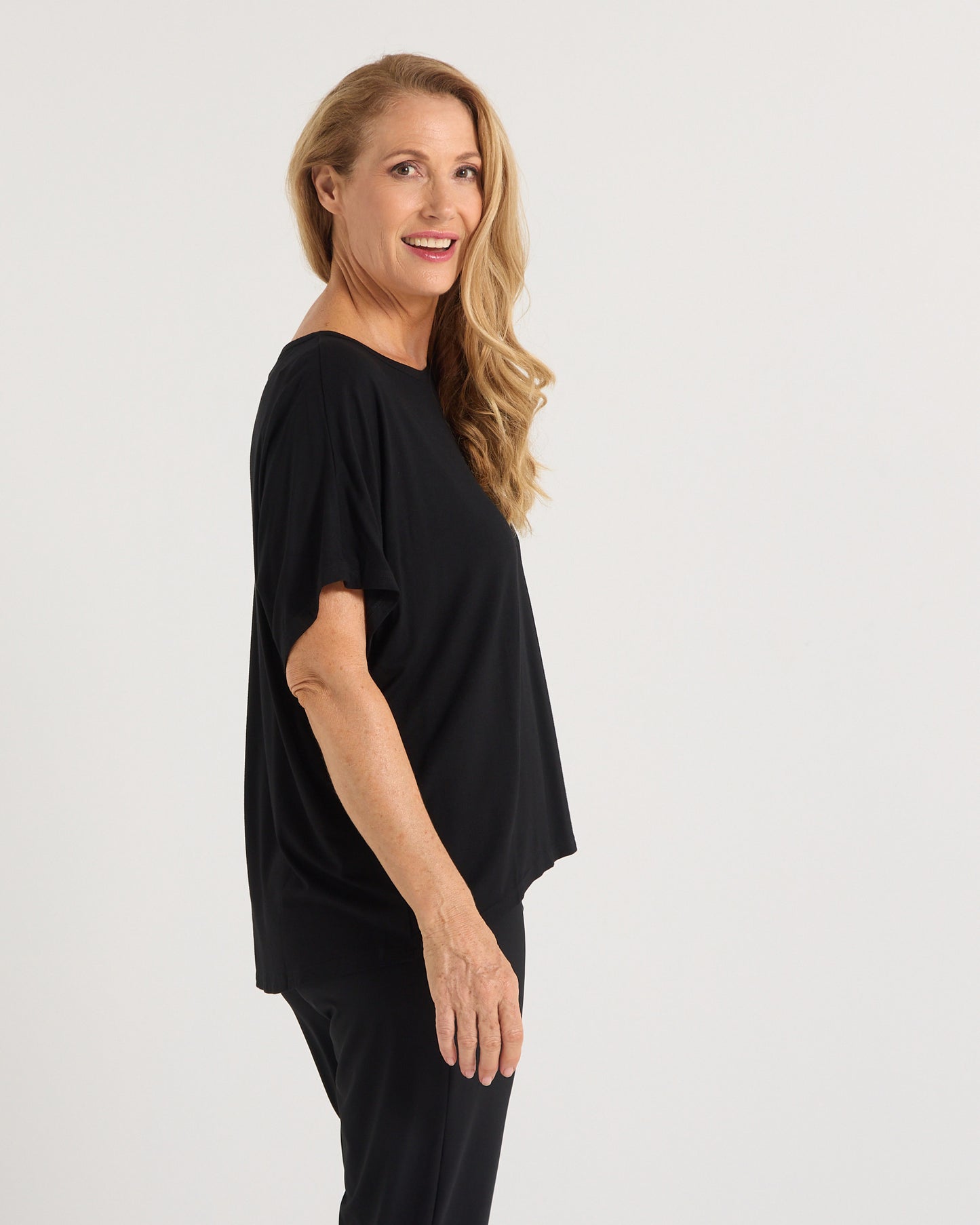 Olivia Bamboo Top - Black