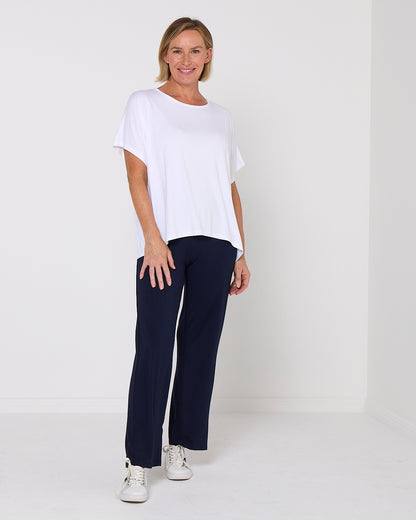 Olivia Bamboo Top - White