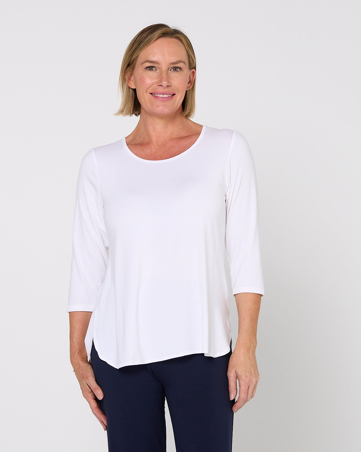 Charlie Bamboo Top - White