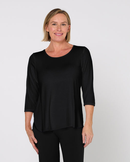 Charlie Bamboo Top - Black