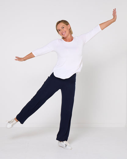 Raya Bamboo Pants - Navy