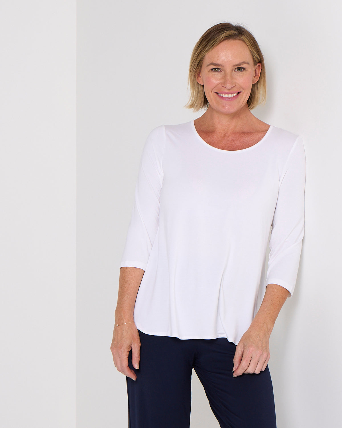 Charlie Bamboo Top - White