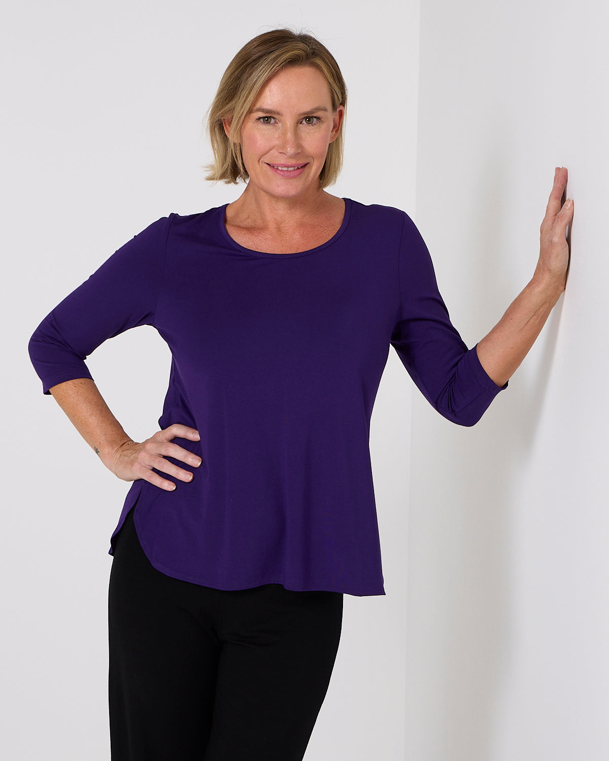 Charlie Bamboo Top - Eggplant