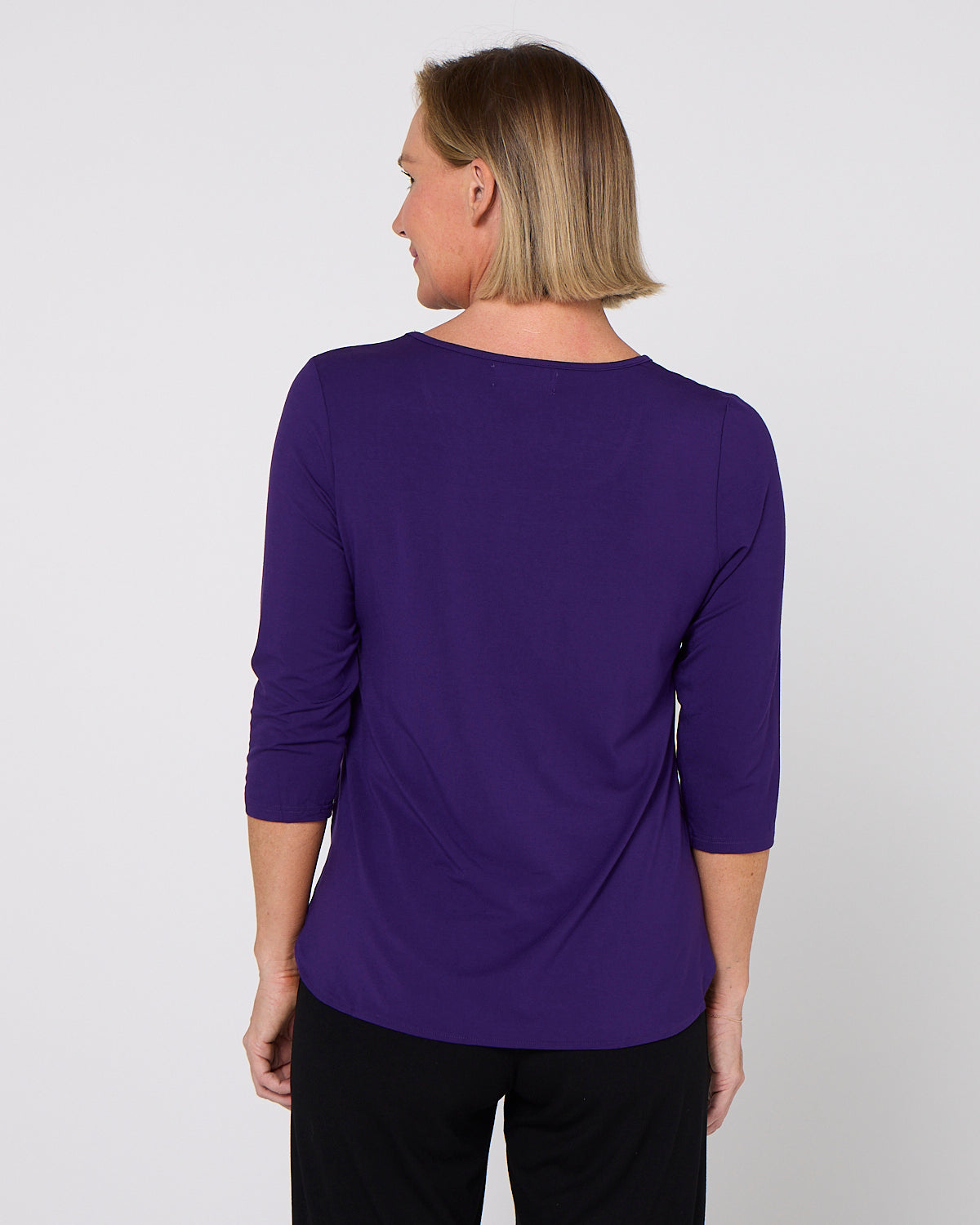 Charlie Bamboo Top - Eggplant