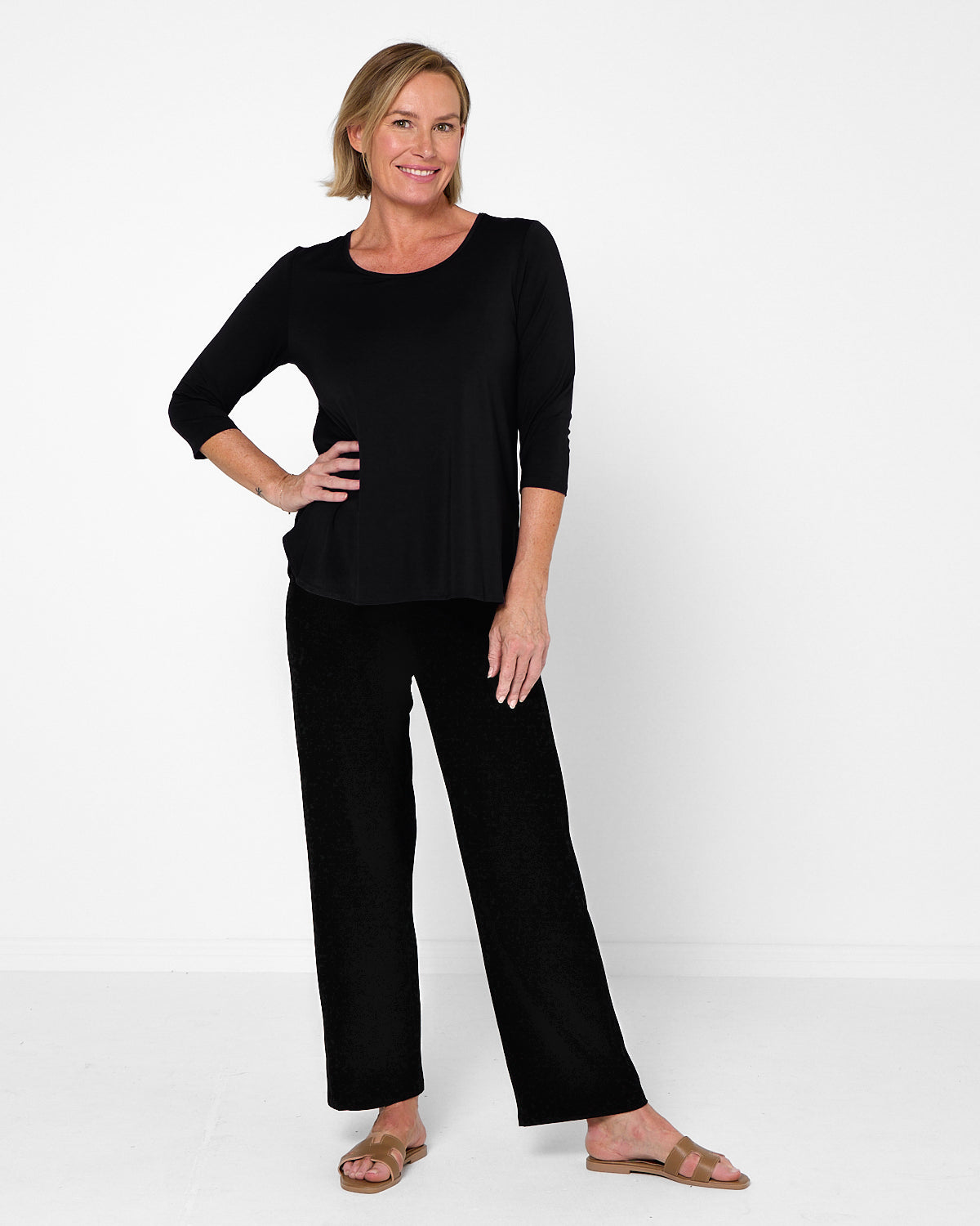 Charlie Bamboo Top - Black