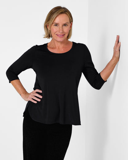 Charlie Bamboo Top - Black