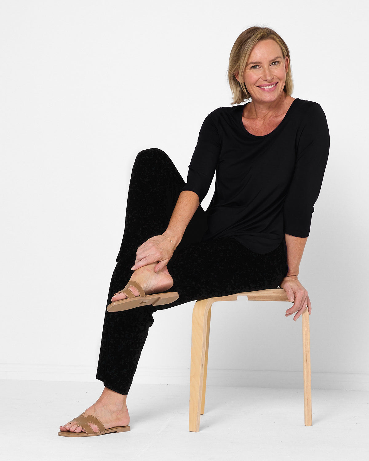 Charlie Bamboo Top - Black