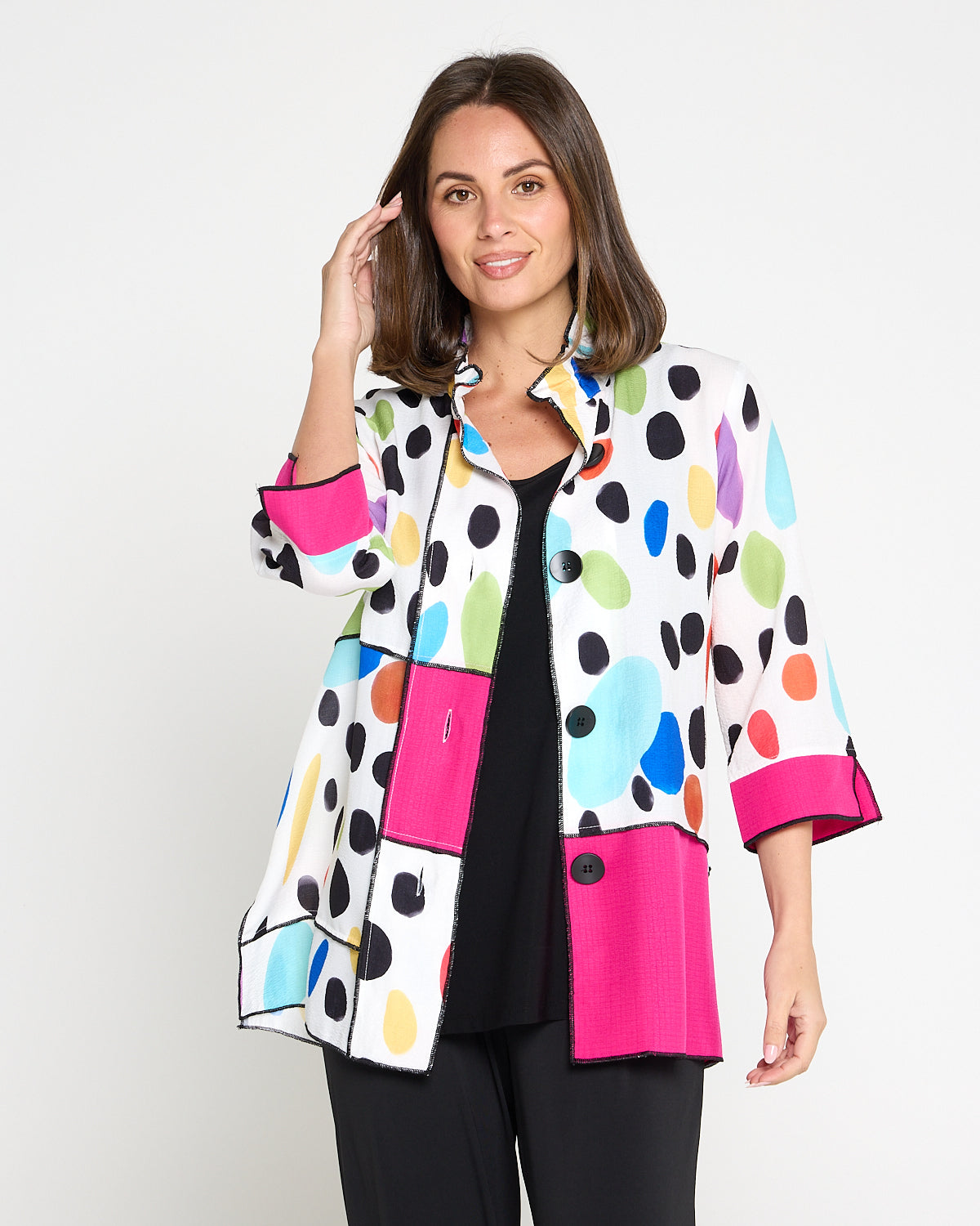 Overlock Mix Shirt - Party Print