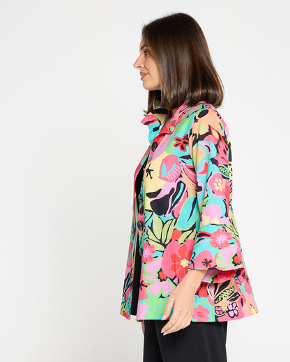 Summer Brights 3/4 Shirt - Pink