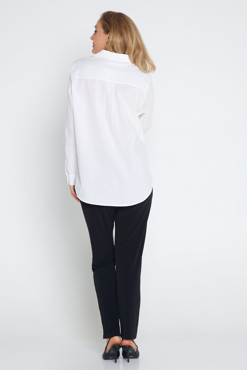 The Tulio Cotton & Linen Shirt - White