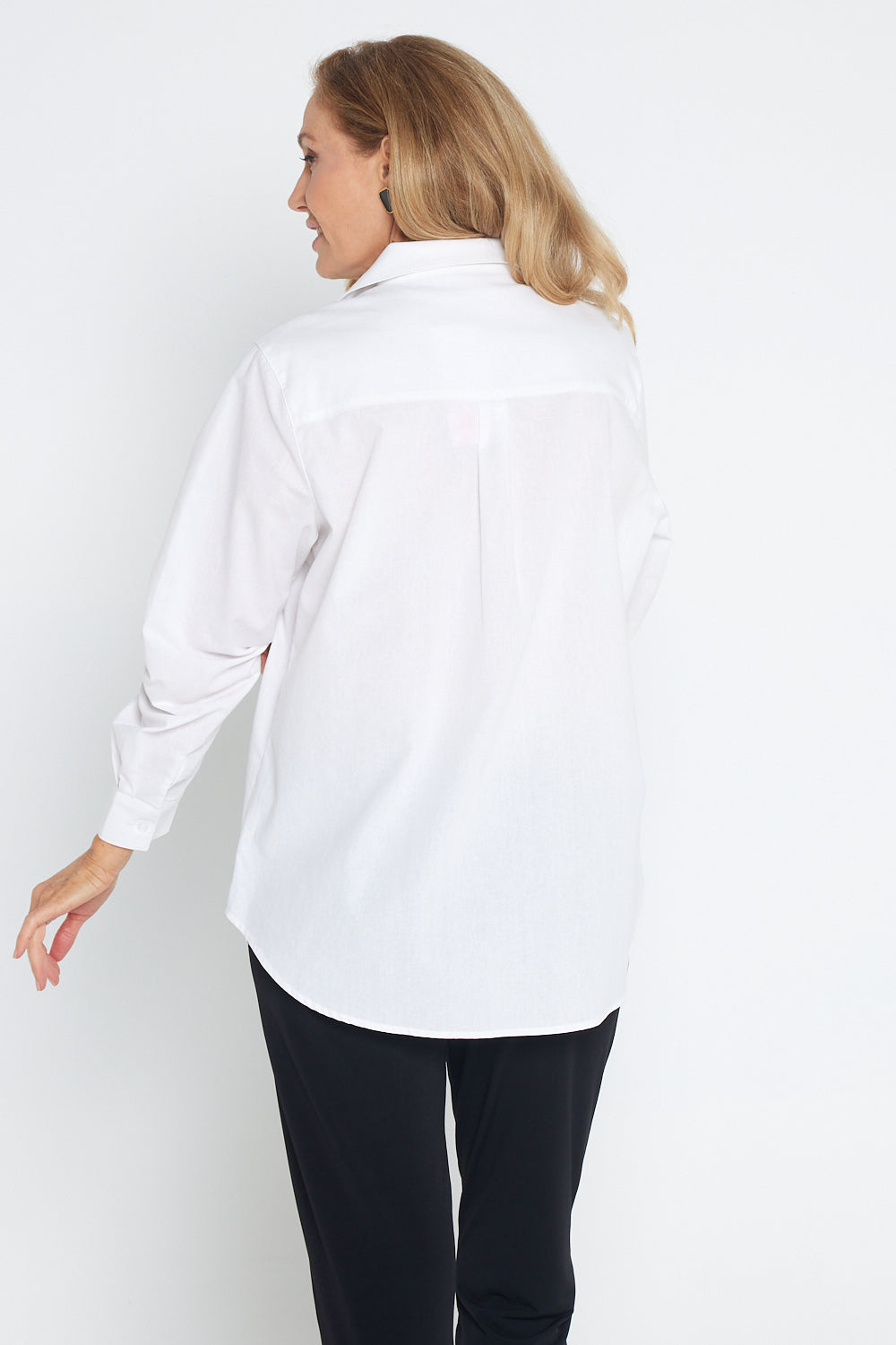 The Tulio Cotton & Linen Shirt - White