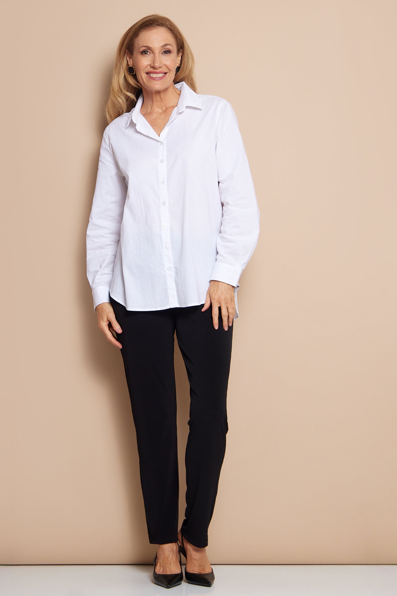 The Tulio Cotton & Linen Shirt - White