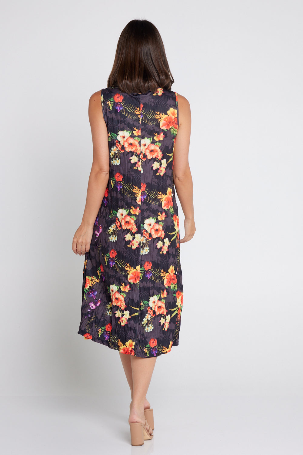 Stella Sleeveless Print Dress - Tropical