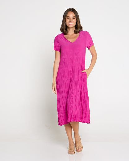 Stella Dress - Hot Pink
