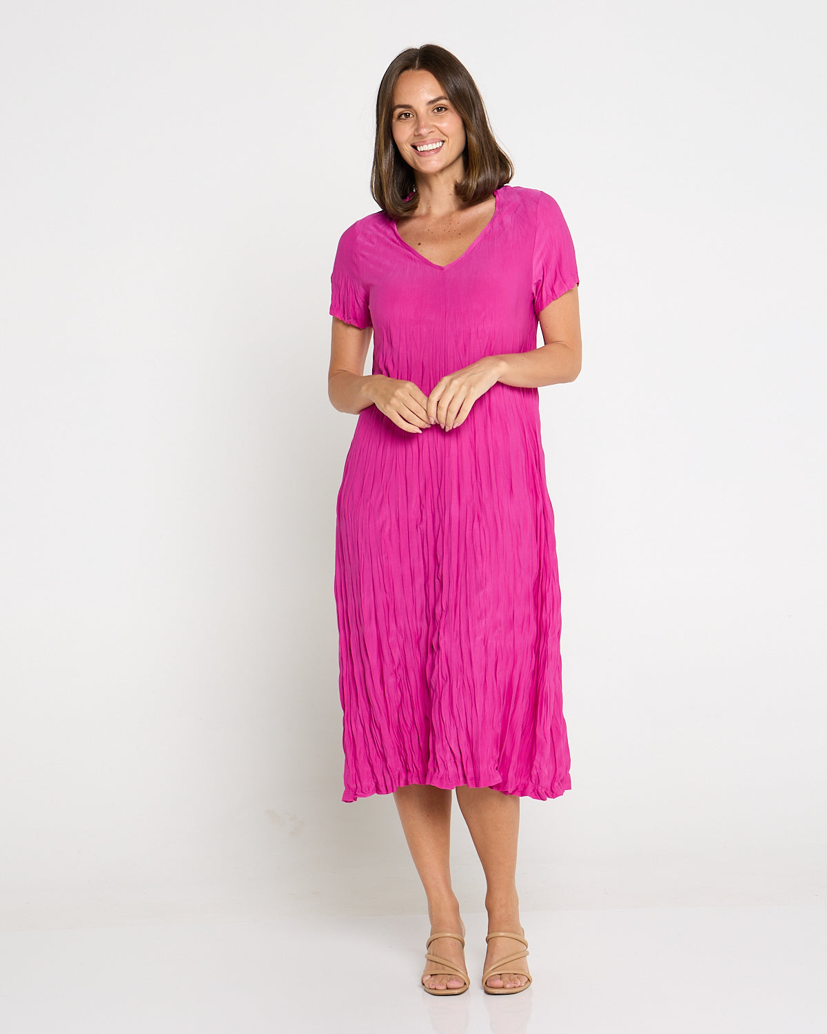 Stella Dress - Hot Pink