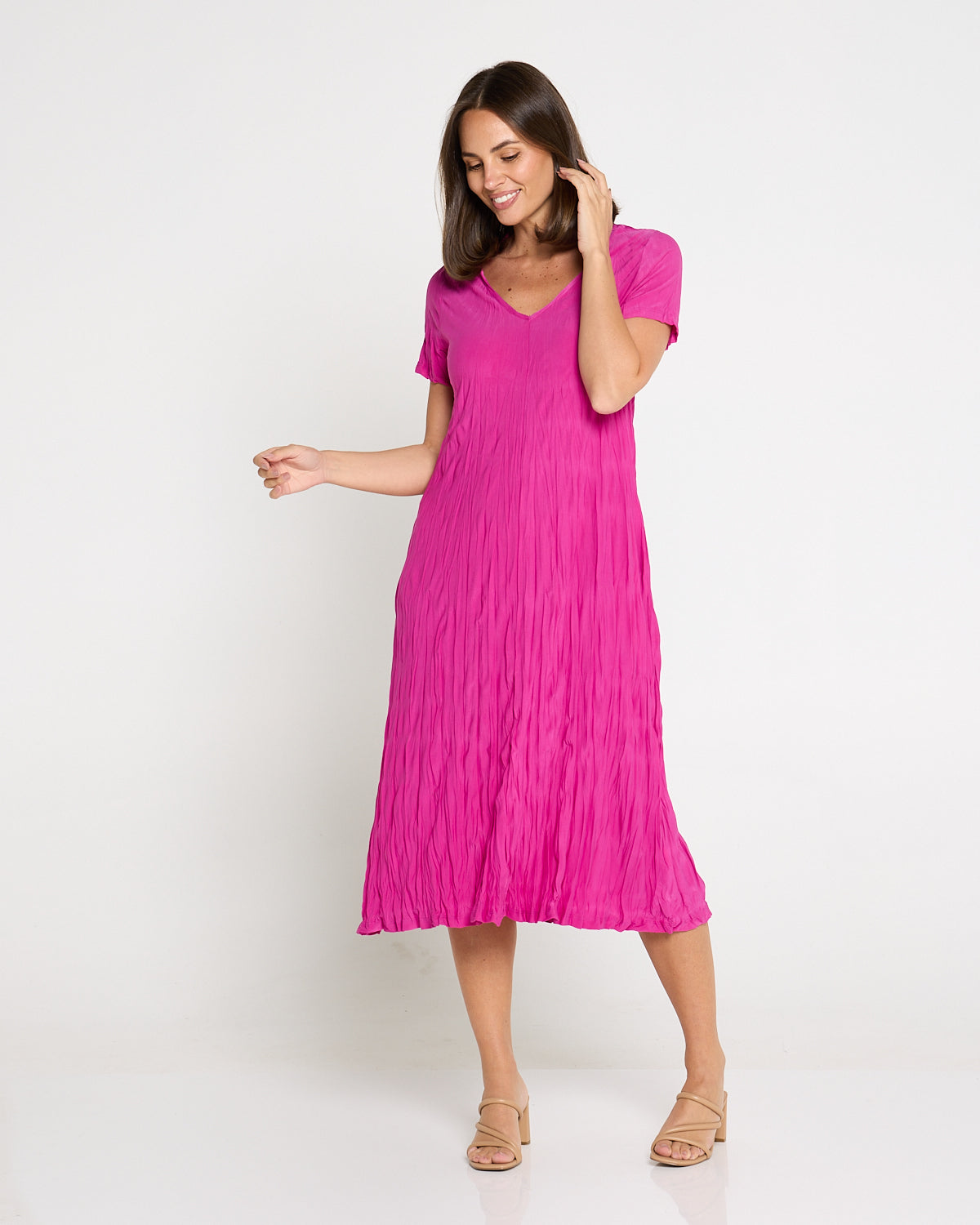 Stella Dress - Hot Pink