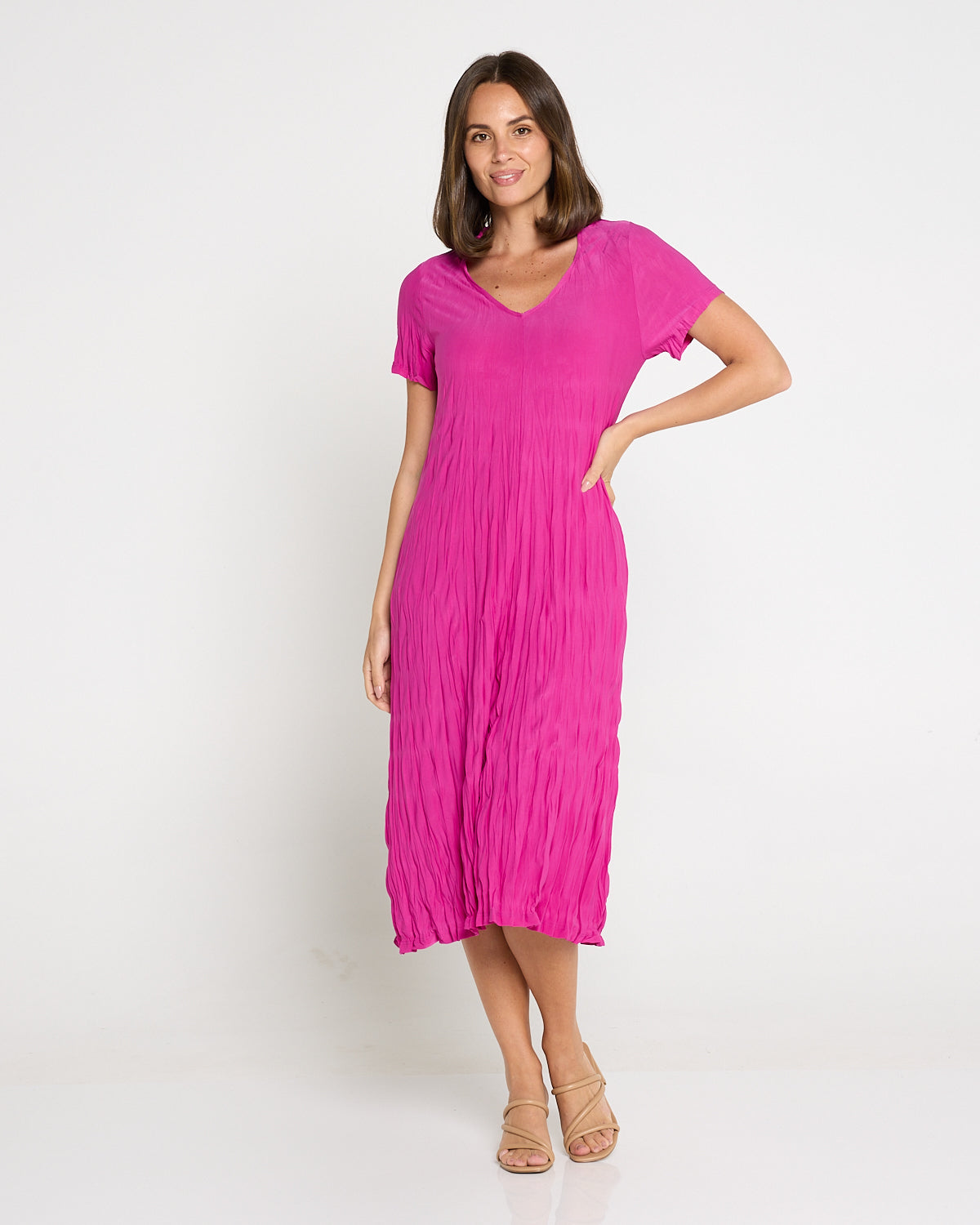 Stella Dress - Hot Pink