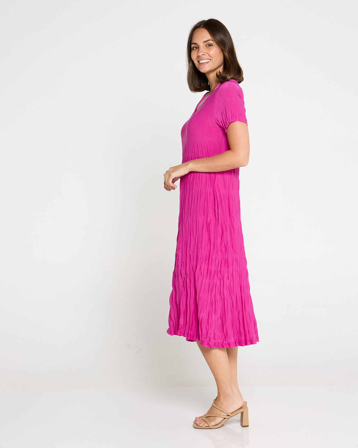 Stella Dress - Hot Pink