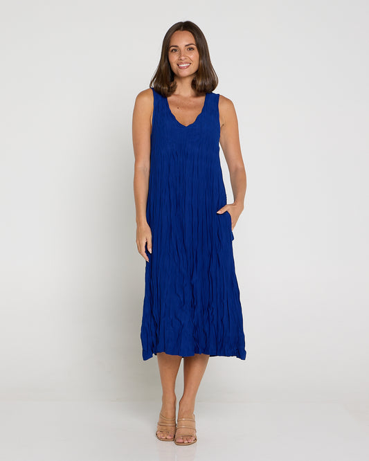 Stella Sleeveless Dress - Electric