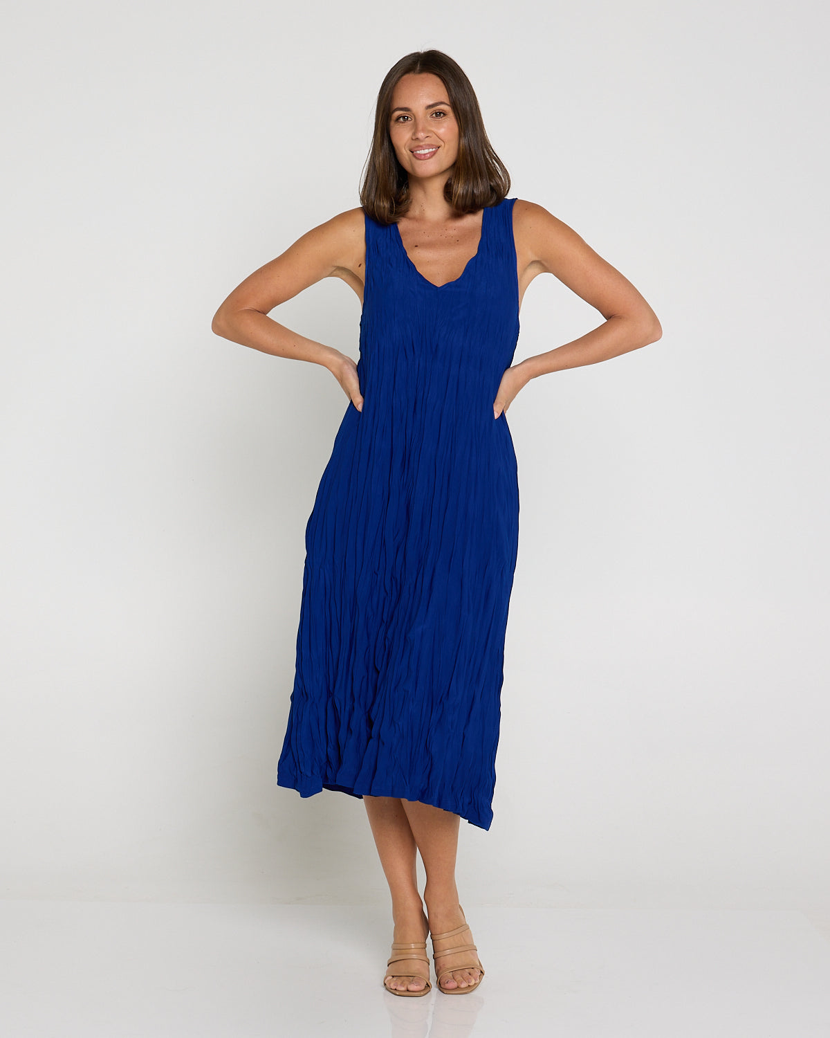 Stella Sleeveless Dress - Electric