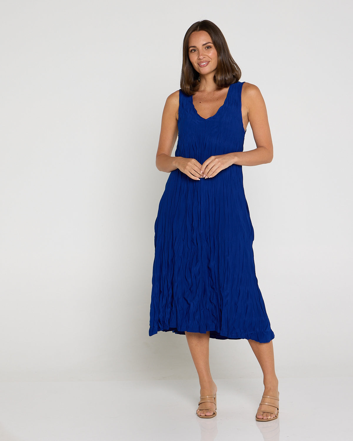 Stella Sleeveless Dress - Electric