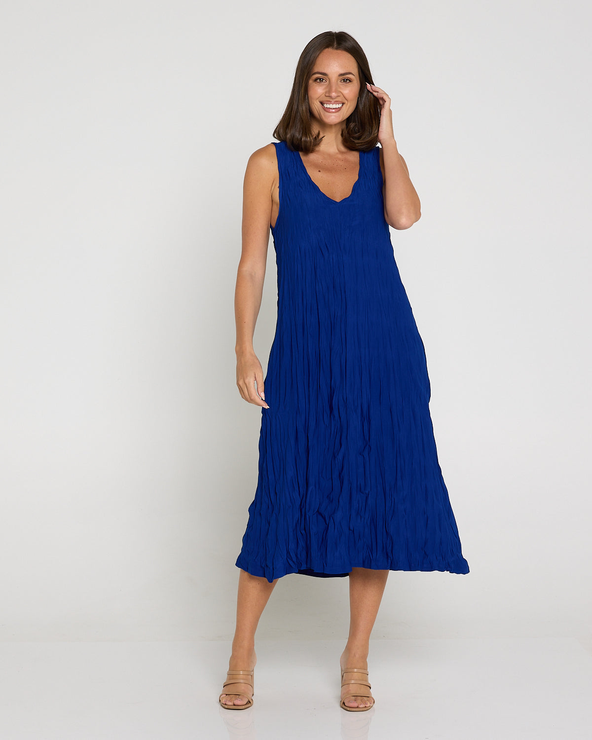 Stella Sleeveless Dress - Electric