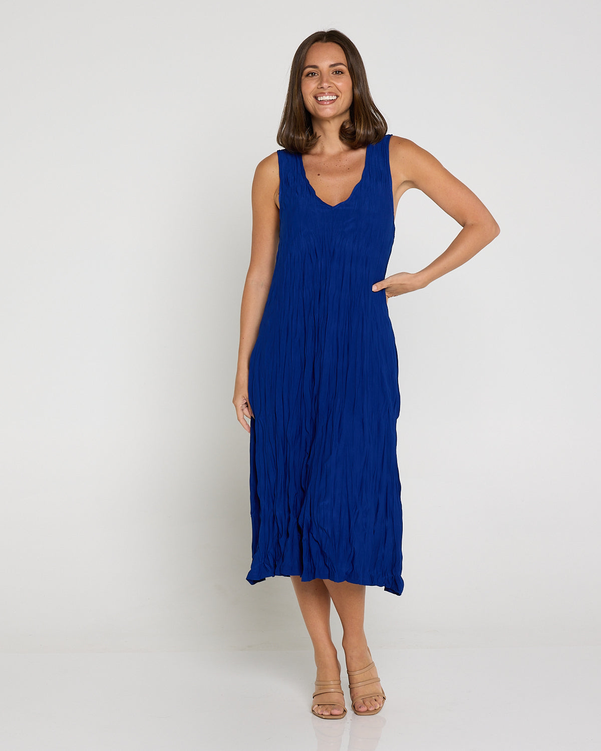 Stella Sleeveless Dress - Electric