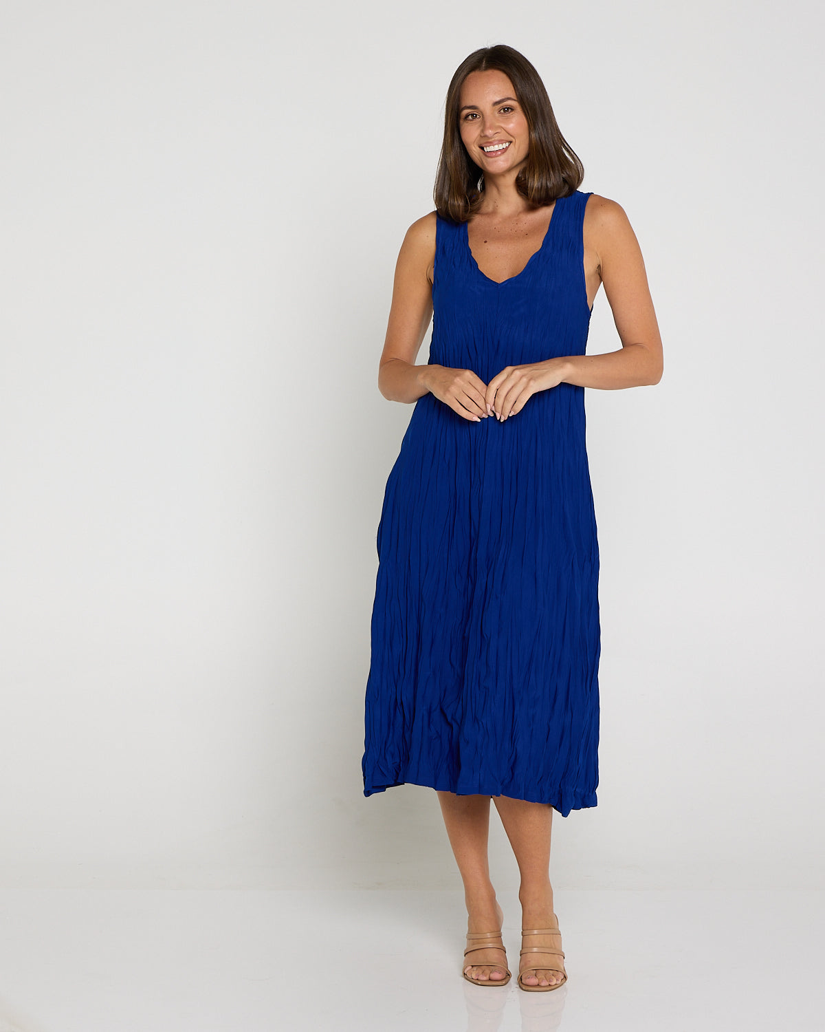 Stella Sleeveless Dress - Electric