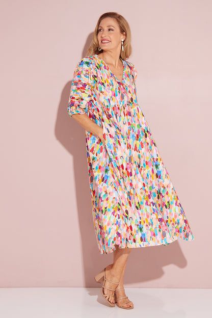 Summer Sun Dress - Confetti Watercolour