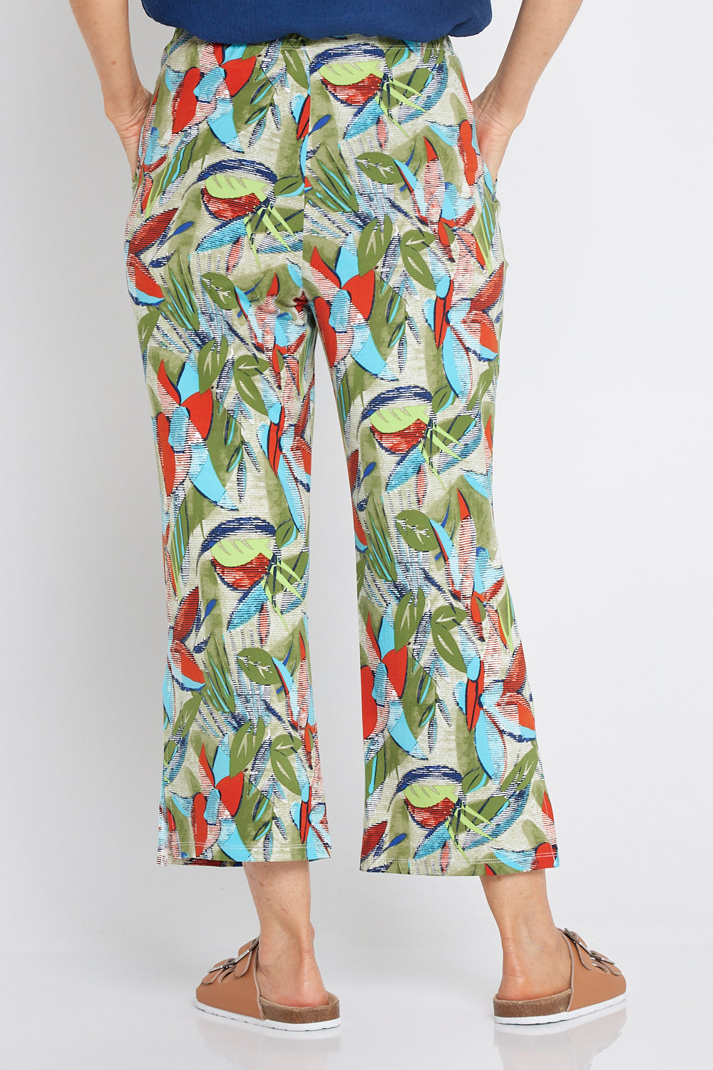 Bek Relaxed Jersey 7/8 Pants - Jungle