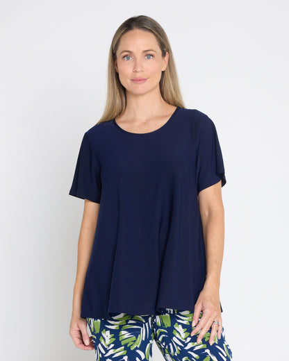 Swing Scoop Top - Navy
